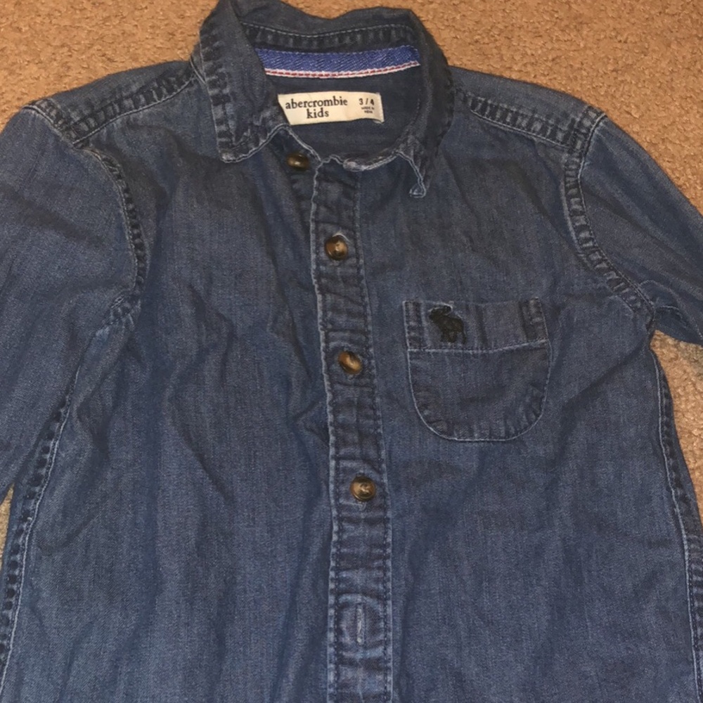 Boys denim button down